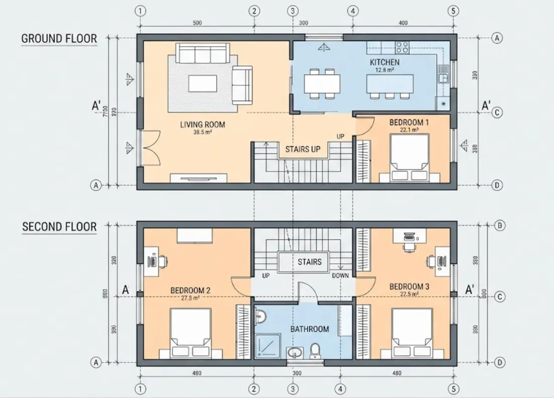 Generate Multi-Story House Plans